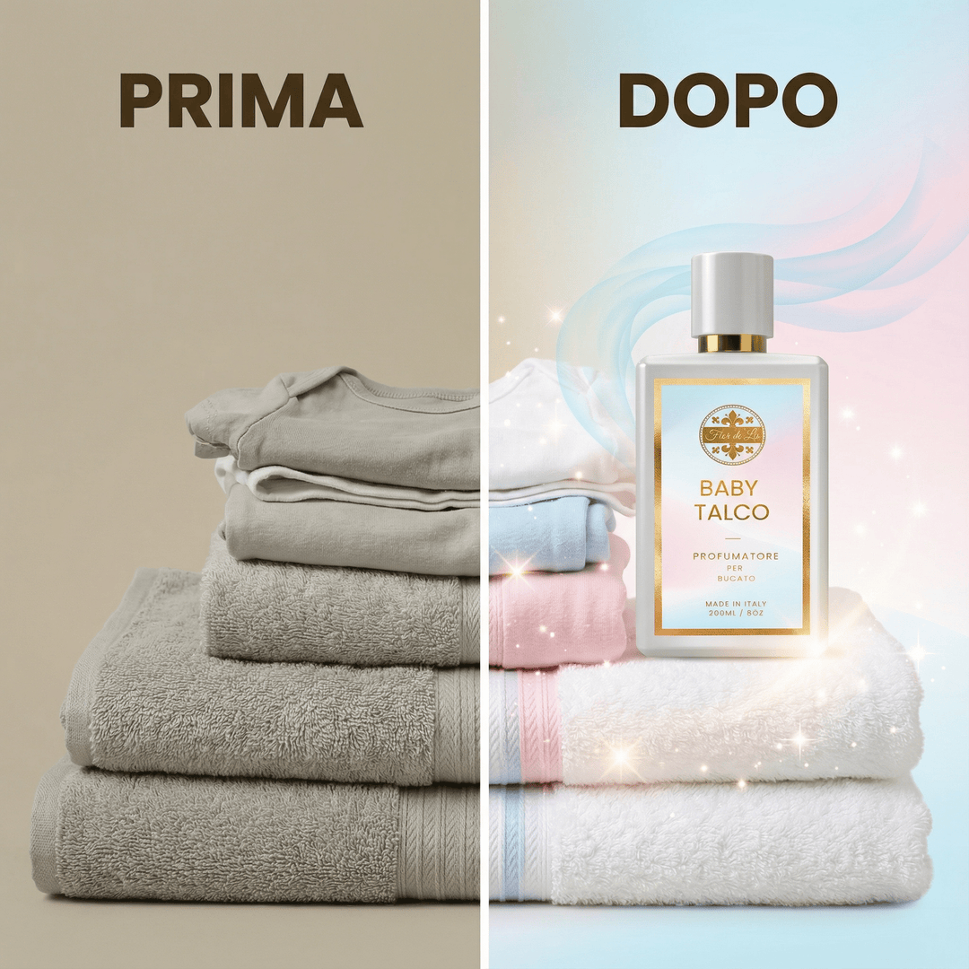 Baby Talco, Profumatore Bucato, concentrato per Lavatrice. - Profumatore Bucato Concentrato per Lavatrice | Flor De Lis