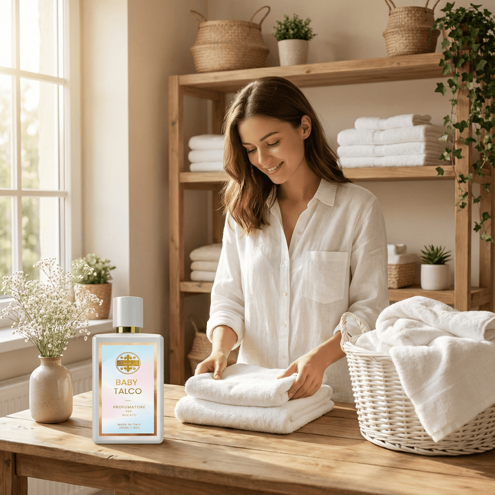 Baby Talco, Profumatore Bucato, concentrato per Lavatrice. - Profumatore Bucato Concentrato per Lavatrice | Flor De Lis