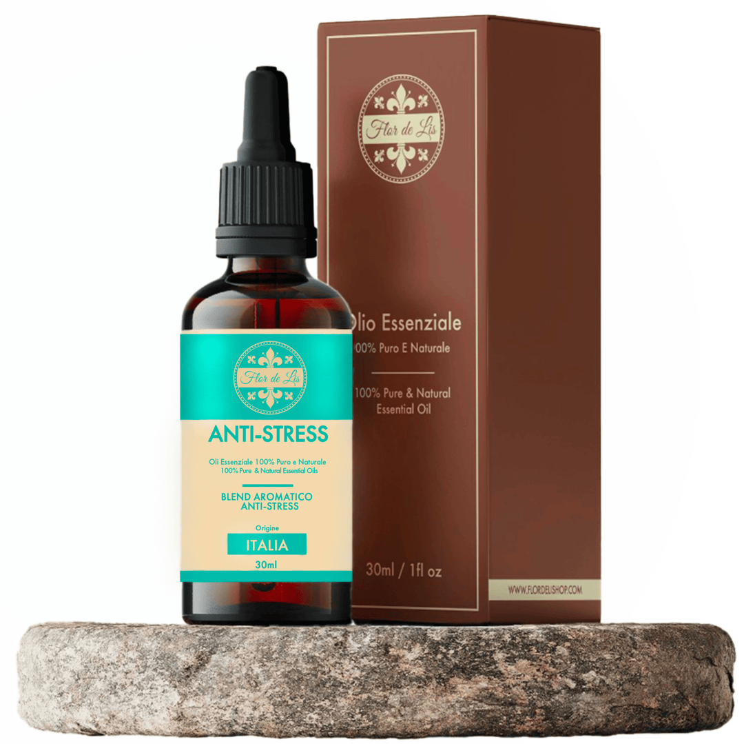 Blend Aromatico ,Anti - Stress ,100% Puro e Naturale, per Diffusori Ambiente, Aromaterapia - Profumatore Bucato Concentrato per Lavatrice | Flor De Lis