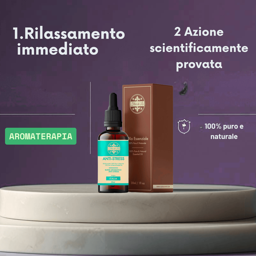 Blend Aromatico ,Anti - Stress ,100% Puro e Naturale, per Diffusori Ambiente, Aromaterapia - Profumatore Bucato Concentrato per Lavatrice | Flor De Lis