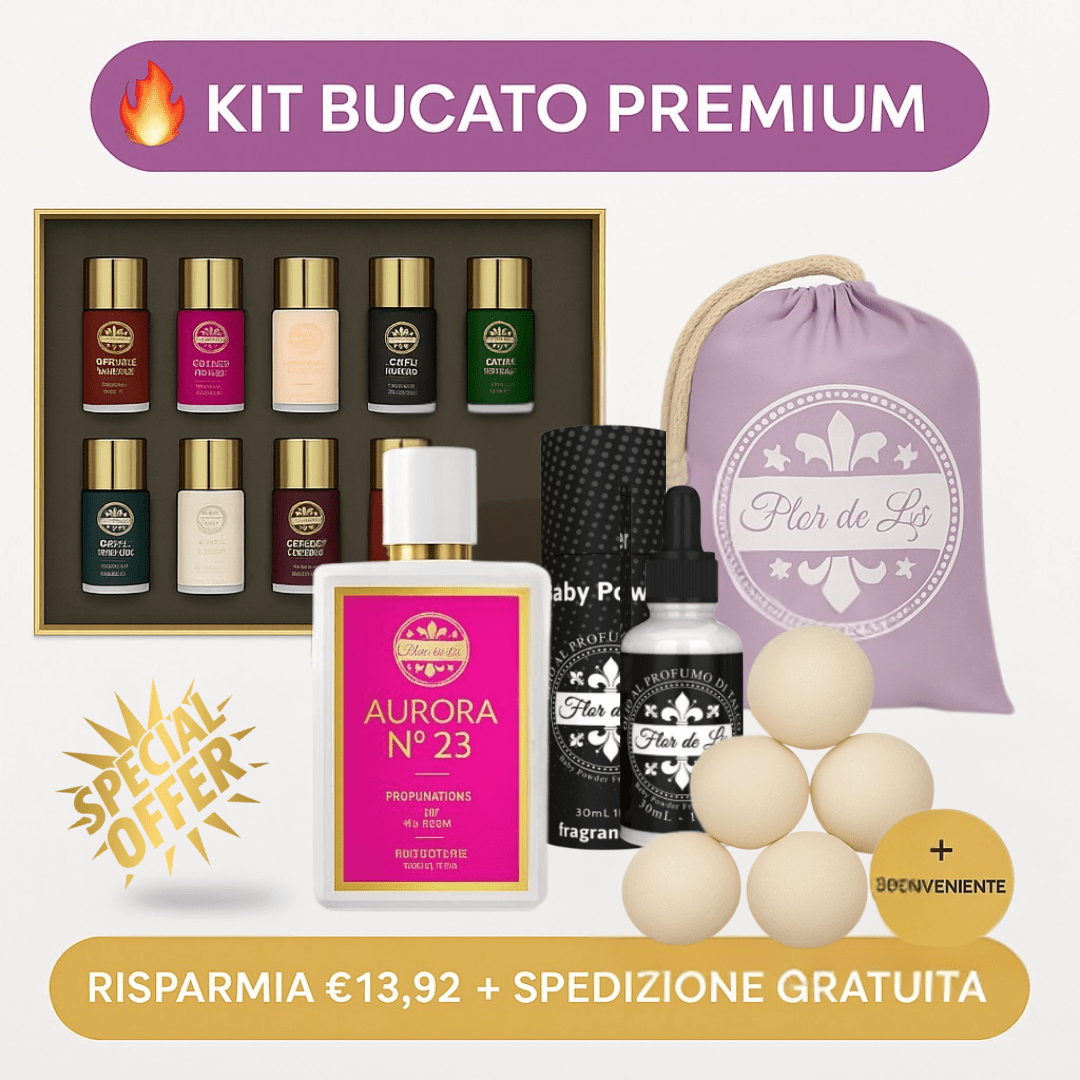Kit Bucato Premium - Profumatore Bucato Concentrato per Lavatrice | Flor De Lis