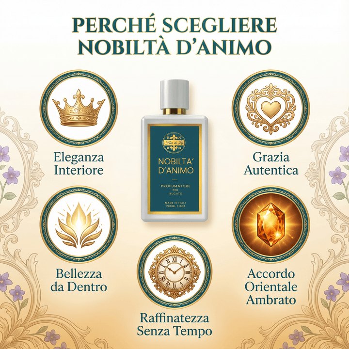 Nobiltà D'animo, Profumatore Bucato Concentrato, per Lavatrice, - Profumatore Bucato Concentrato per Lavatrice | Flor De Lis