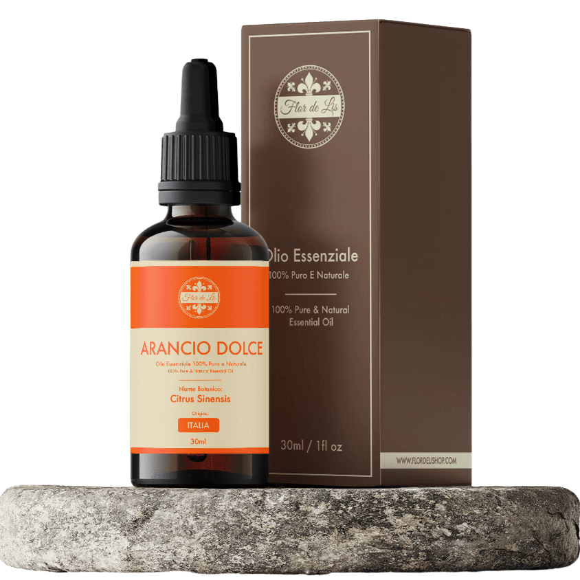 Olio Essenziale ,Arancia Dolce ,100% Puro e Naturale, per Diffusori Ambiente, Aromaterapia - Profumatore Bucato Concentrato per Lavatrice | Flor De Lis