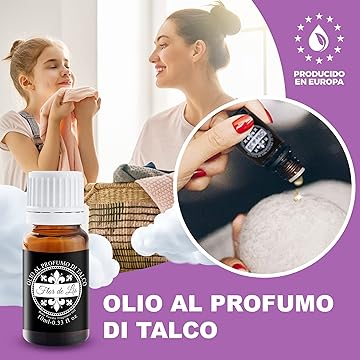 Palline Per Asciugatrice di lana con olio al profumo di talco Esclusivo - Profumatore Bucato Concentrato per Lavatrice | Flor De Lis