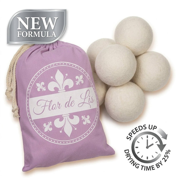 Palline Per Asciugatrice di lana merinos - Profumatore Bucato Concentrato per Lavatrice | Flor De Lis