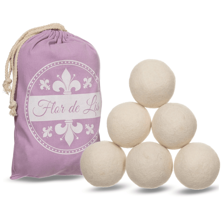 Palline Per Asciugatrice di lana merinos - Profumatore Bucato Concentrato per Lavatrice | Flor De Lis