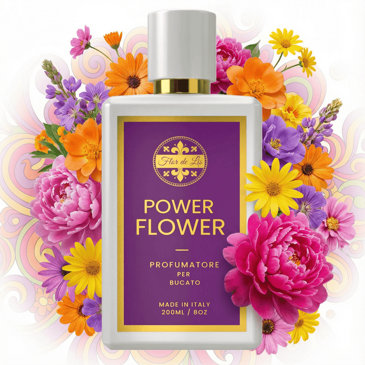 Power Flower, Profumatore Bucato Concentrato per Lavatrice. - Profumatore Bucato Concentrato per Lavatrice | Flor De Lis