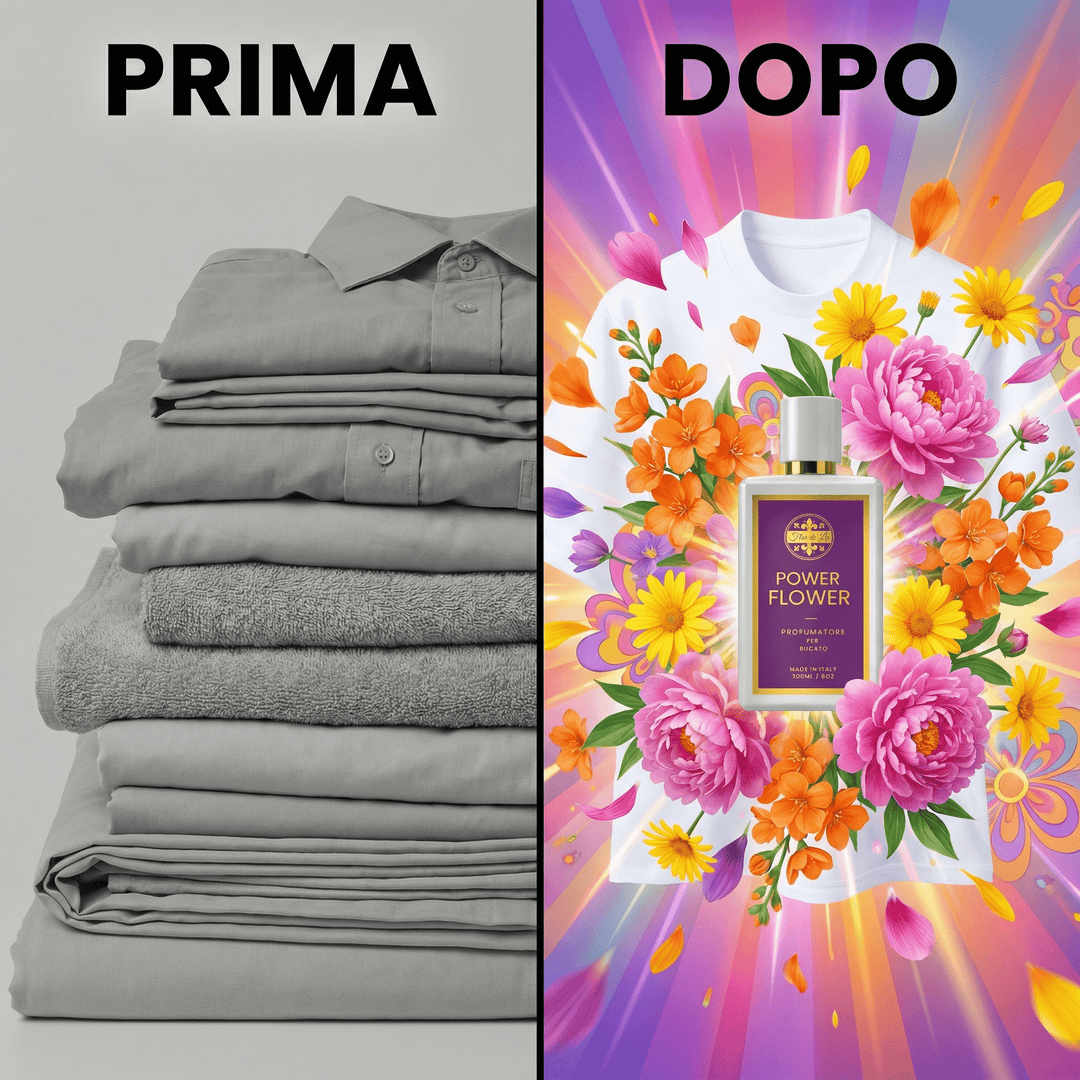 Power Flower, Profumatore Bucato Concentrato per Lavatrice. - Profumatore Bucato Concentrato per Lavatrice | Flor De Lis