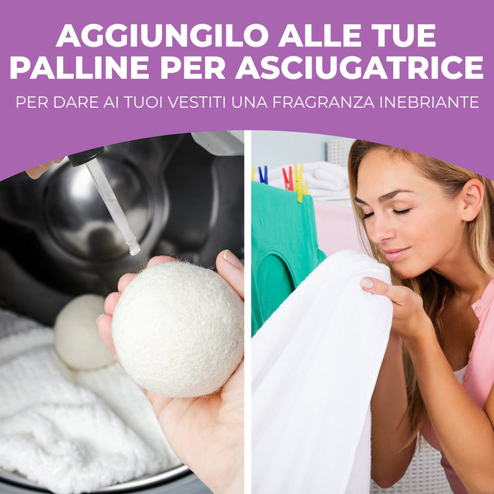 Tris Fragranze Concentrare Casa & Bucato – Bucato Fresco, Lenora e Baby Powder Talco (3x30ml) | Per Asciugatrice, Diffusori e Candele – Flor de Lis - Profumatore Bucato Concentrato per Lavatrice | Flor De Lis